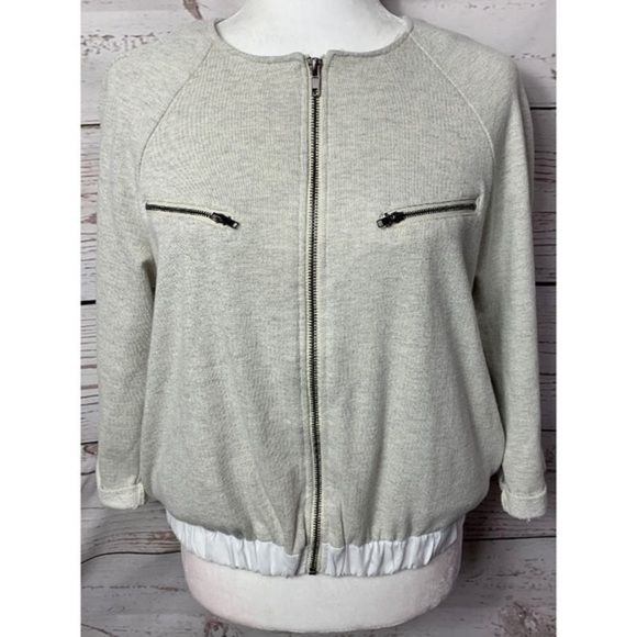 NWOT Romeo & Juliet Couture Moto Sweatshirt Jacket - Picture 1 of 8